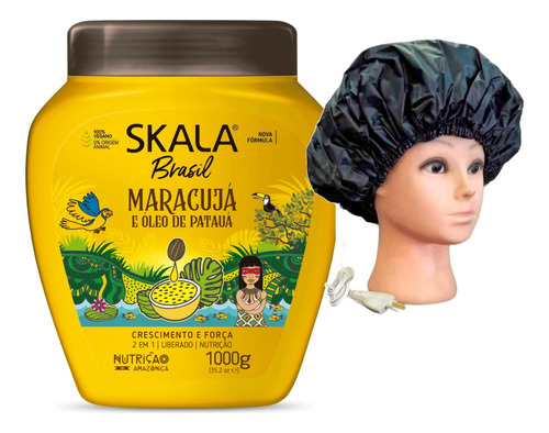 Brasil Maracuja Skala Mascara Vegana 1kg + Gorro Eléctrico