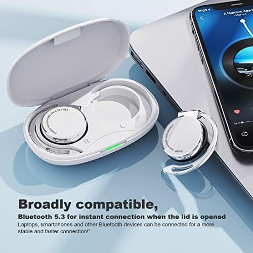 Auriculares On Ear Bluetooth V5.3, Auriculares Con Clip Inal