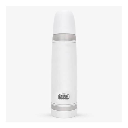 Imagen 1 de 1 de Termo Lumilagro Luminox blanco de acero inoxidable 1L