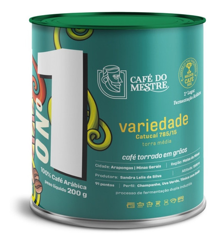 Imagem 2 de 6 de Café Campeão, Café Nº 1 Do Brasil, Café Do Mestre 200g