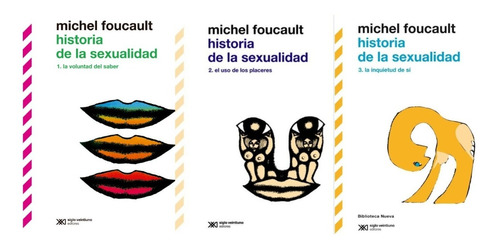 Lote X 3 Libros -historia De La Sexualidad - Foucault Michel