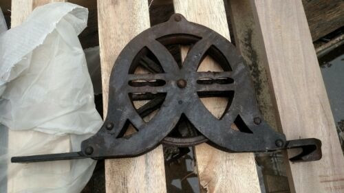 Large Antique Industrial Theater Stage Curtain Rigging Iro