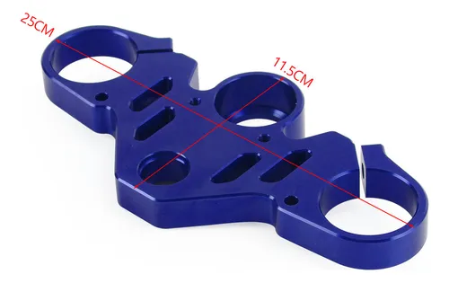 Pinza De Árbol Triple Cnc For Yamaha R15 V4 22 Azul