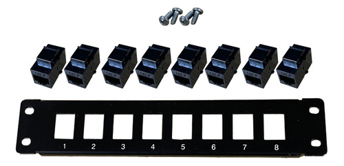 (bk) Porta Direta Cat6 Patch Panel Rj45 Ne