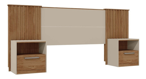 Cabeceira Para Cama Casal Extensível Marrom Lucius Caemmun