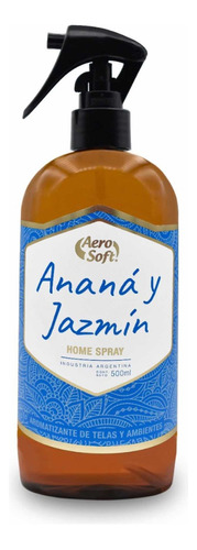 Perfumina Textil Home Spray Aero Soft Anana Y Jazmin + Suave