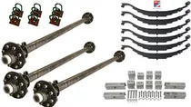 Comprar Tres Ejes De Remolque A Medida 20000 Lb Muelles Suspension