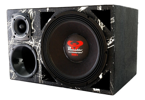 Caixa Trio Falante 12 Woofer Ultravox 550rms Corneta Tweeter