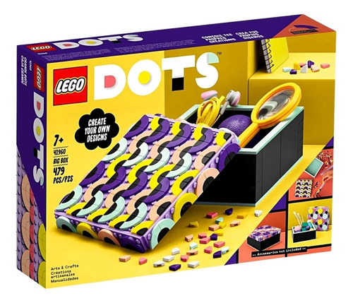 Porta Itens Caixa Grande Dots 479 Peças 41960 - Lego