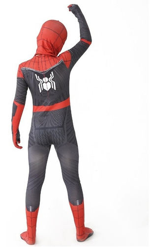 Imagem 3 de 8 de Fantasia Infantil Homem-aranha Longe De Casa Com Máscara