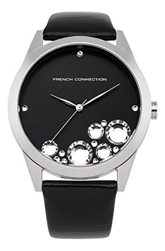 French Connection Reloj Analógico Negro Para Hombre