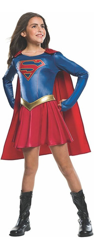 Disfraz Para Niña De Supergirl, Mediano