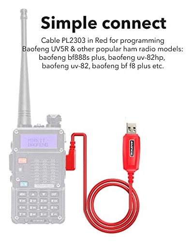 Programming Cable Para Baofeng Uv-5r/5ra/5r Plus/5re Uv3r Pl