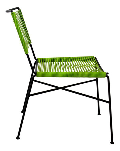 Silla En Cuerda De Pvc Caleta By Promobel Color de la estructura de la silla Negro