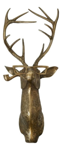 Faruxue Deer Head Wall Art - Artificial Deer Head Antlers Wa