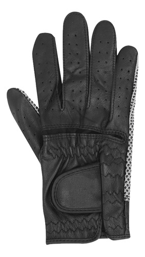 Guantes Negros De Piel De Oveja Artificial Para Hombre, Anti