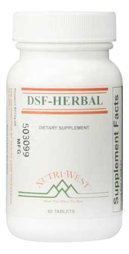 Tabletas Nutri West Dsf Herbal 60 Comprimidos