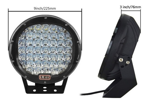 Imagen 3 de 5 de Faro Led Tipo Arb 160w 9 Pulgadas Rusticos Y 4x4 Negro