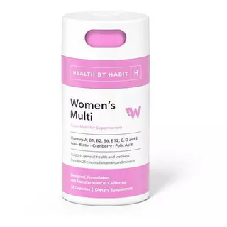 Multivitamínico Premium Para Mujeres Health By Habit 60 Caps