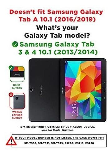 Funda Protectora Para Samsung Galaxy Tab 4 10.1 Tab 3 10.1