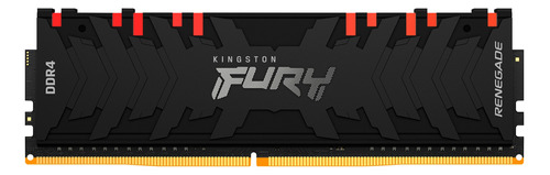 Memória RAM Fury Renegade RGB color preto  32GB 2 Kingston KF436C16RB1AK2/32