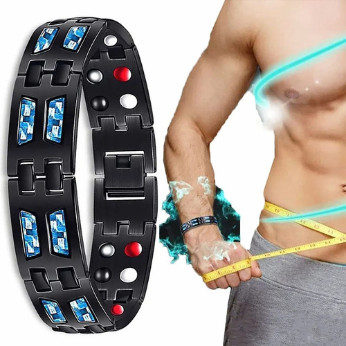 Pulsera Para Brazalete Hombre Caballeros Terapia Imanes