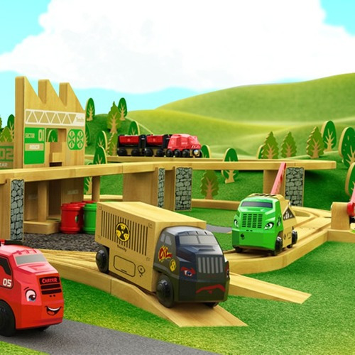 Imagen 2 de 3 de Trencity Rectas Kit De Madera 4 Piezas Educando