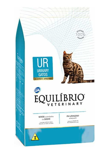 Equilíbrio Veterinary Cat Ur Urinary Cuidado Urinario 2 kg