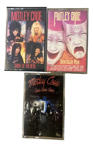 Lote 3 Casettes Mötley Crüe