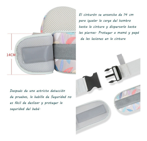 Mochila Porta Bebes Ergonómica Asiento Multifuncional 0-36m