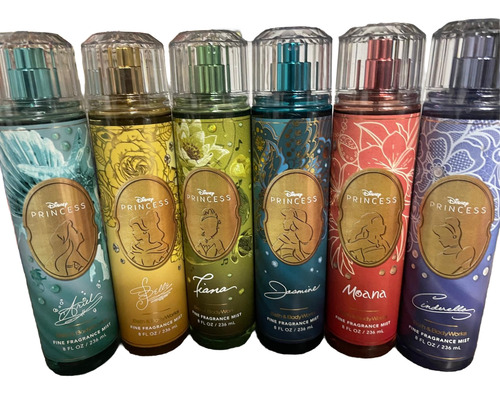 Bathandbody 6 Fragancias Coleccion Completa Princesas Disney