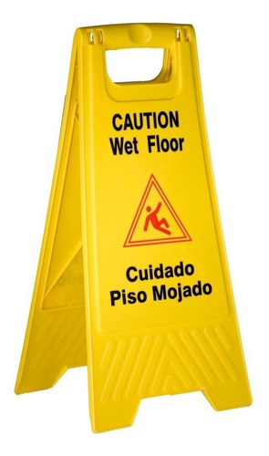 Cartel Piso Mojado En Plástico Abs Made In Usa