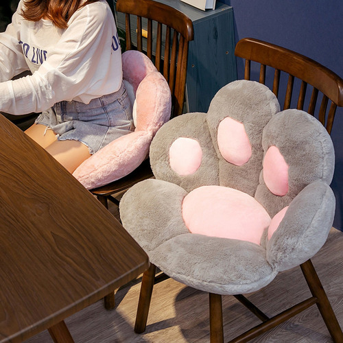 Cojín De Asiento De Dibujos Animados Forma De Pata De Gato