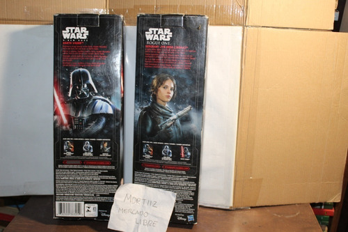 Paq Figuras Star Wars Darth Vader Jyn Erso Disney Accesorios (Usado)