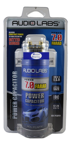 Capacitor 7 Faradios Audio Labs 12-24v Display Digital