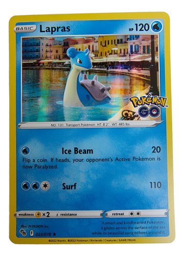 Lapras Pokémon Go 023/078 Holo