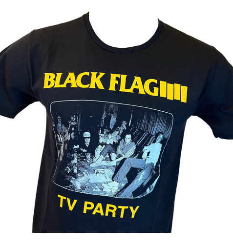 Black Flag Tv Party Remera Algodon Hardcore Punk