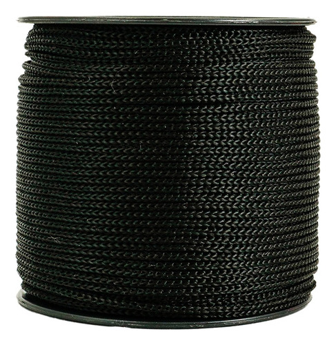 Cordón Cola De Rata Gruesa De Polipropileno 3mm A172 X100m Negro