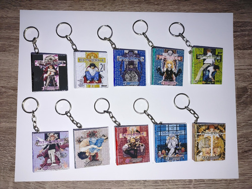14 Llaveros De Libros De Anime De Death Note