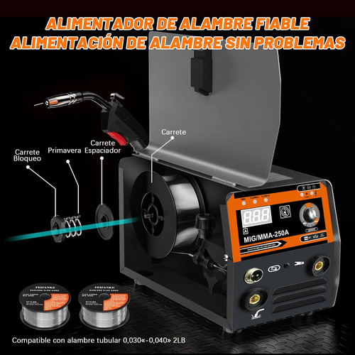 Soldadora Inversora Portatil Mma/mig/tig 3 En 1 Inverter
