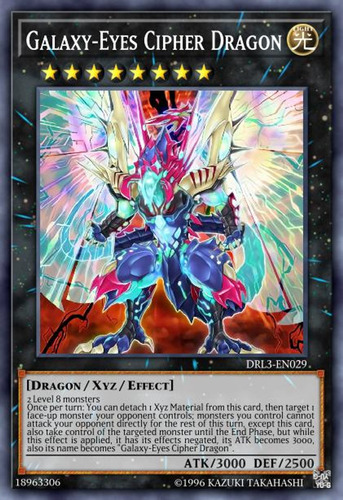 Galaxy-eyes Cipher Dragon - Colorful Ultra Rare   Dlcs    M