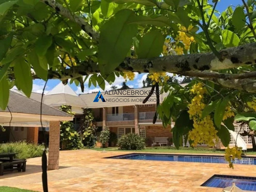 Linda Chácara C/ 4 Suítes, Área De 5.000 M², Cond. Portal Terra Nova, Alto Padrão, Fácil Acesso. - Ch00131 - 33772095