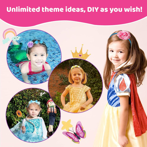 Kit De Fabricación De Diademas Para Niñas 10 Piezas Diy