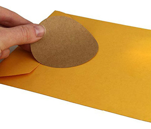 Etiquetas Autoadhesivas De Papel Kraft De 500 Piezas