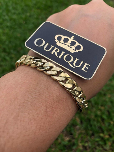 Pulseira Masculina Grumet Tradicional Ouro 18k 750 20 G