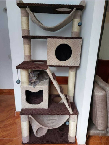 Gimnasio Rascador Para Gato+ Obsequio 3 Juguetes!!