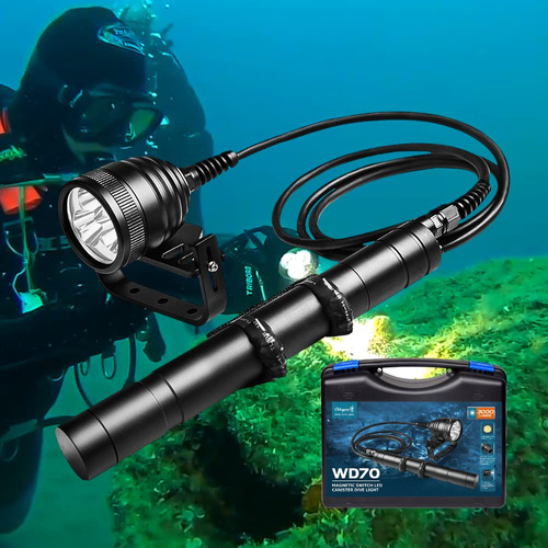 Linterna Tecnica Buceo Luz Primaria 3000 Lumene Mango Para