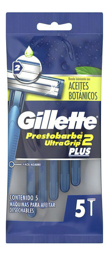 Máquina De Afeitar Gillette Prestobarba Ultragrip Plus 5 U