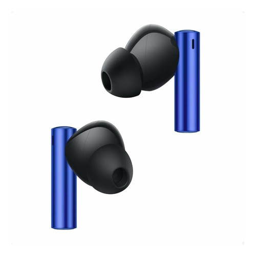Auriculares in-ear gamer inalámbricos Realme Buds Air 3 RMA2105 azul nitro con luz LED