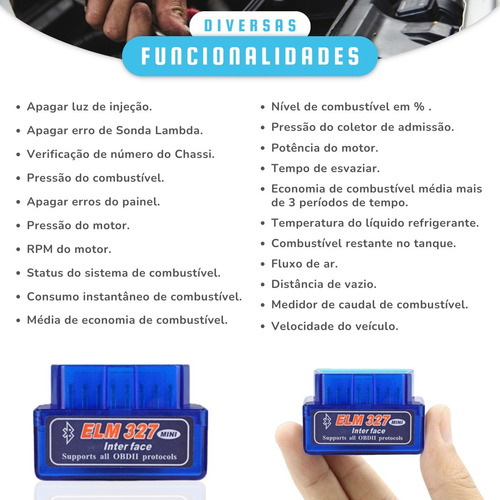Scanner Automotivo Bluetooth Obd2 Android - Entrega Imediata